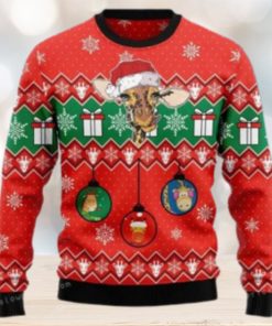 Lovely Giraffe Ugly Christmas Sweater