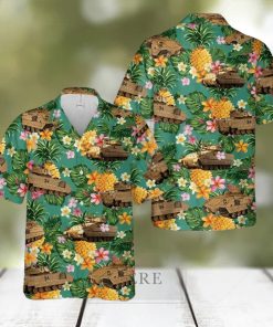 M2 Bradley Tank Us Army Pineapple Tropical Unisex Hawaiian Shirts