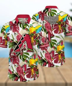 MLB Arizona Diamondbacks Flower Summer Hawaiian Shirt