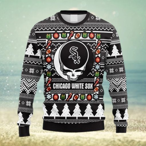 MLB Chicago White Sox Grateful Dead Fleece 3D Sweater For Men And Women Gift Ugly Christmas