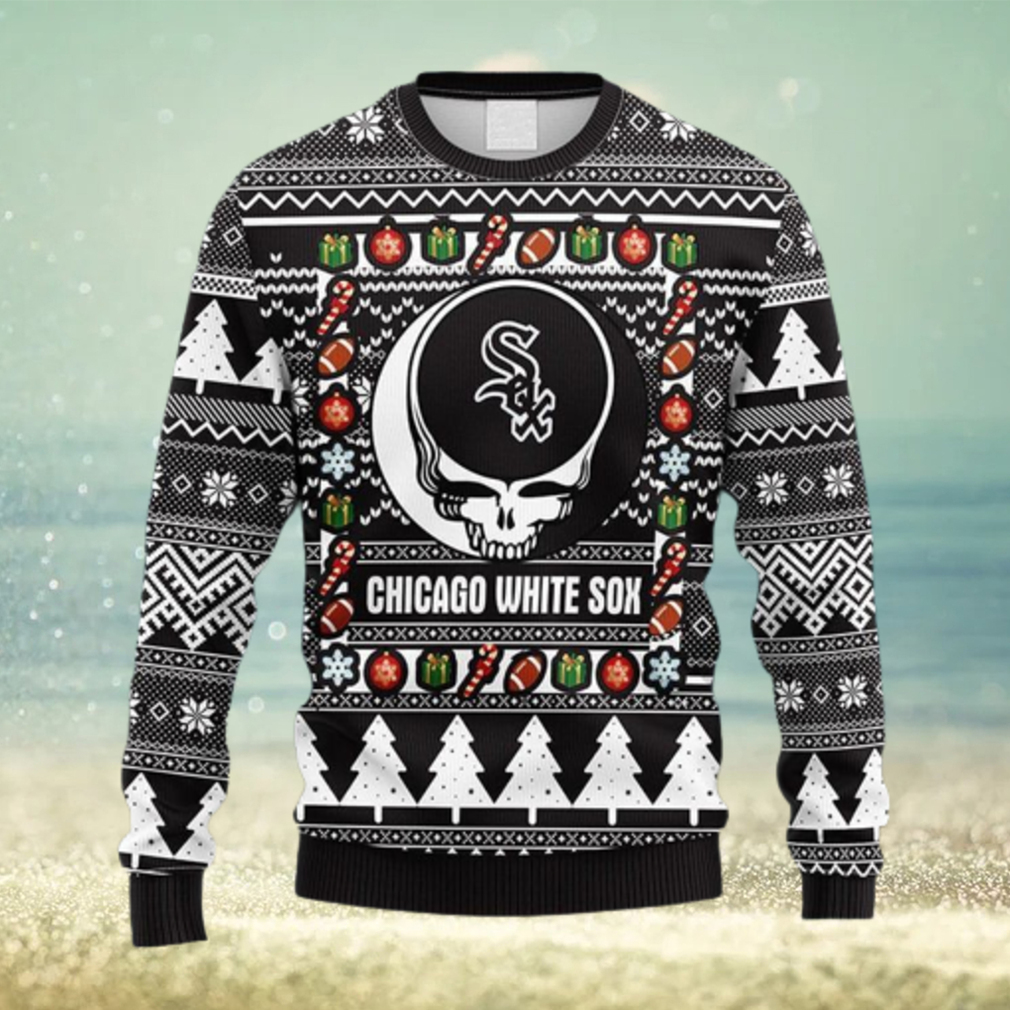 MLB Chicago White Sox Grateful Dead Fleece 3D Sweater For Men And Women  Gift Ugly Christmas - Limotees