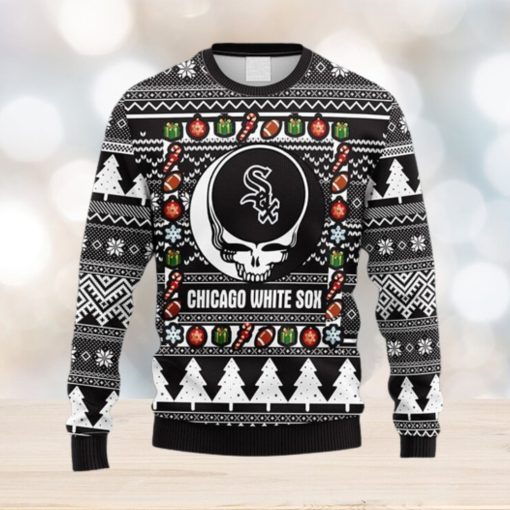 MLB Chicago White Sox Grateful Dead Fleece 3D Sweater For Men And Women Gift Ugly Christmas