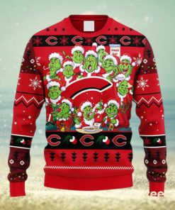 MLB Cincinnati Reds 12 Grinch Xmas Day Christmas Ugly 3D Sweater For Men And Women Gift Ugly Christmas