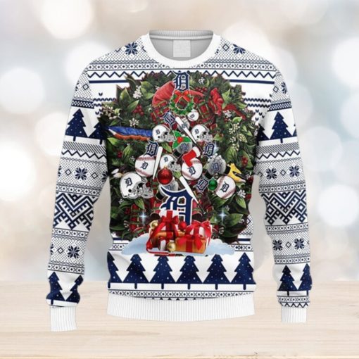 MLB Detroit Tigers Christmas Tree Ugly 3D Sweater For Men And Women Gift Ugly Christmas