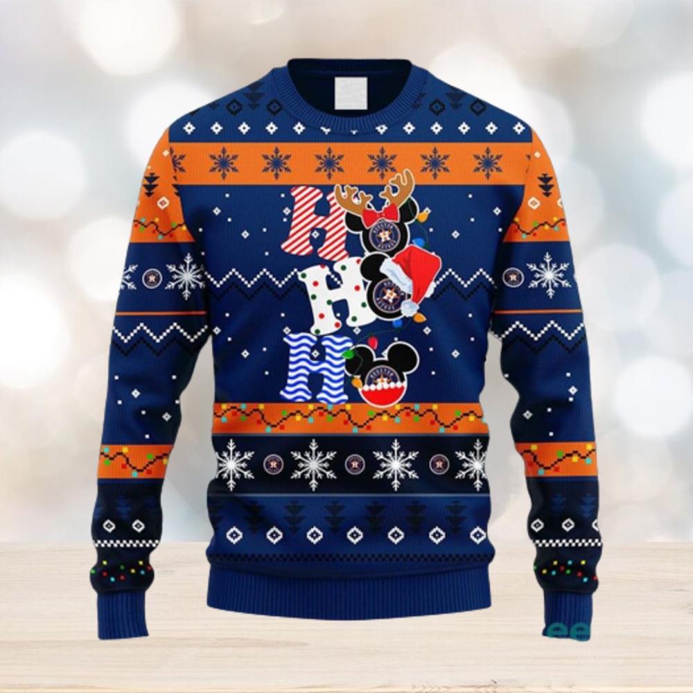 MLB Houston Astros HoHoHo Mickey Christmas Ugly 3D Sweater For Men And  Women Gift Ugly Christmas - Limotees