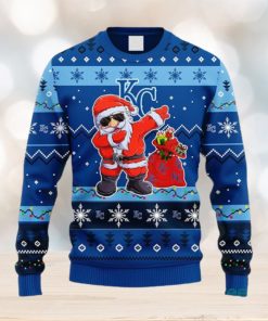 MLB Kansas City Royals Dabbing Santa Claus Christmas Ugly 3D Sweater For Men And Women Gift Ugly Christmas