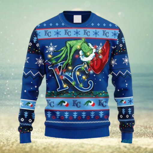 MLB Kansas City Royals Grinch Christmas Ugly 3D Sweater For Men And Women Gift Ugly Christmas