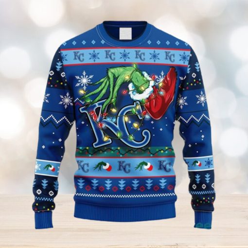 MLB Kansas City Royals Grinch Christmas Ugly 3D Sweater For Men And Women Gift Ugly Christmas