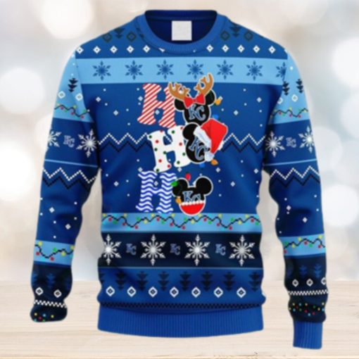 MLB Kansas City Royals HoHoHo Mickey Christmas Ugly Sweater For Men Women