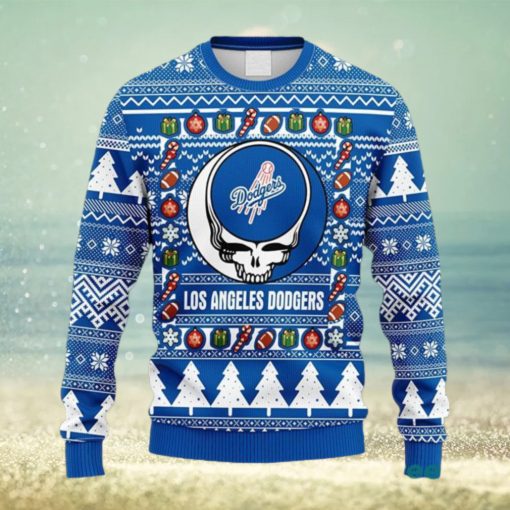 MLB Los Angeles Dodgers Grateful Dead Fleece 3D Sweater For Men And Women Gift Ugly Christmas