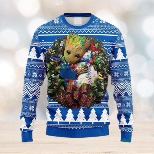 MLB Los Angeles Dodgers Groot Hug Christmas Ugly 3D Sweater For Men And Women Gift Ugly Christmas