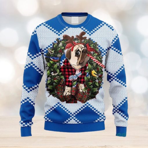 MLB Los Angeles Dodgers Pub Dog Christmas Ugly 3D Sweater For Men And Women Gift Ugly Christmas