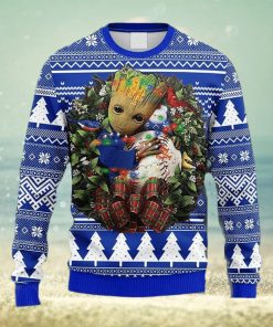 MLB New York Mets Groot Hug Christmas Ugly 3D Sweater For Men And Women Gift Ugly Christmas