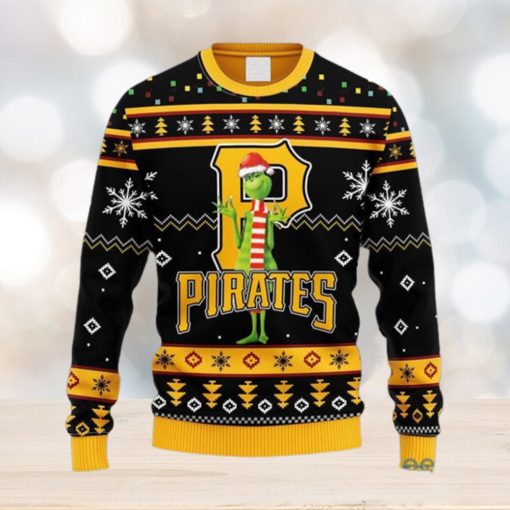 MLB Pittsburgh Pirates Funny Grinch Christmas Ugly 3D Sweater For Men And Women Gift Ugly Christmas