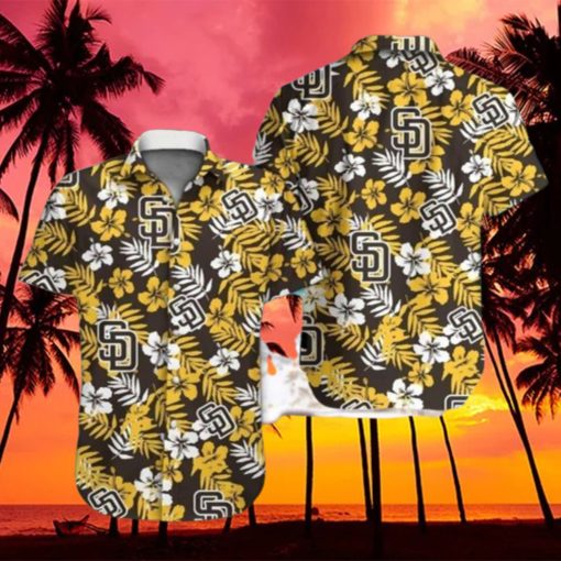 MLB San Diego Padres Hawaiian Shirt Hibiscus Pattern Gift For Beach Trip HawaiianShirts