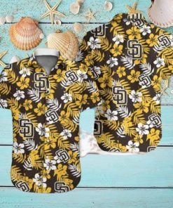 MLB San Diego Padres Hawaiian Shirt Hibiscus Pattern Gift For Beach Trip HawaiianShirts