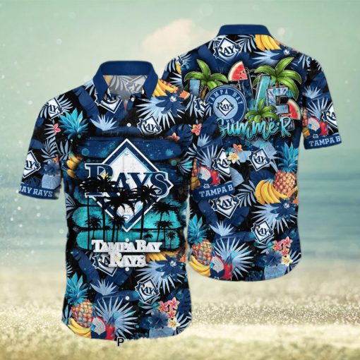 MLB Tampa Bay Rays Flower Hawaiian Shirt Hot Trend 2023