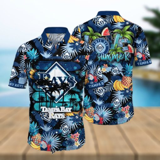 MLB Tampa Bay Rays Flower Hawaiian Shirt Hot Trend 2023