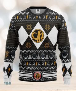 MMPR Black Ranger Ugly Christmas Sweater Gift For Men Women