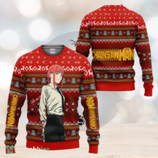 Makima Ugly Christmas Sweater 3D Gift For Men And Women