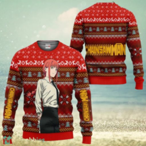 Makima Ugly Christmas Sweater 3D Gift For Men And Women