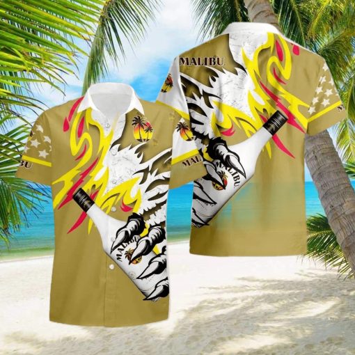 Malibu Rum Monster Claw Gift Hawaiian Set Shirt And Short Summer Beach