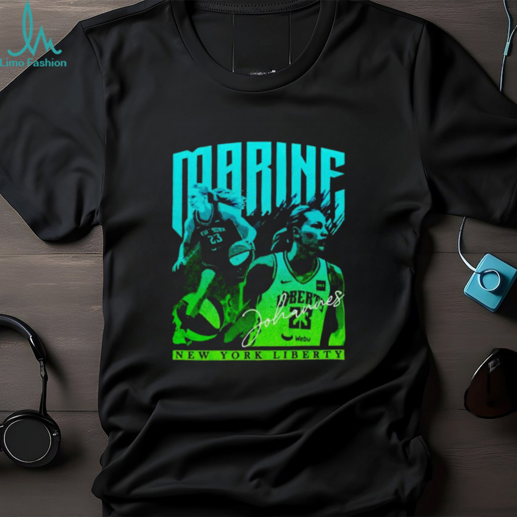 Marine Johannes New York Liberty signature shirt Marine Johannes New York Liberty signature shirt