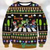 Bulldog Snacks Christmas Unisex Ugly Christmas Sweater 3D