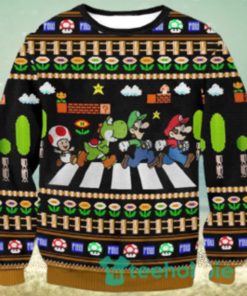 Mario Christmas Ugly Sweater 3D