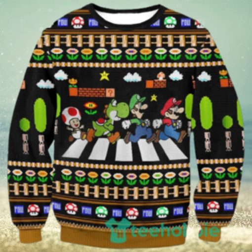 Mario Christmas Ugly Sweater 3D