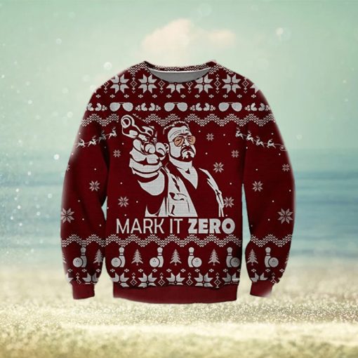 Mark It Zero Ugly Knitted Whiskey Christmas 3D Sweater For Men And Women