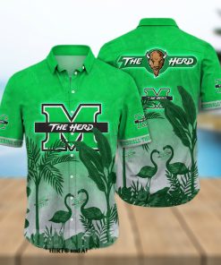 Marshall Thundering Herd NCAA Floral All Over Print Unisex Hawaiian Shirt