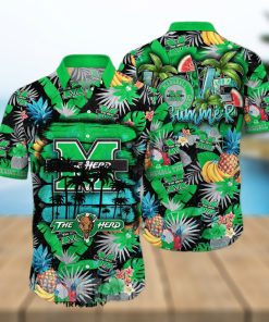 Marshall Thundering Herd NCAA Floral Unisex All Over Print Hawaiian Shirt