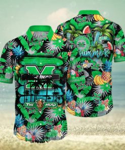 Marshall Thundering Herd NCAA Floral Unisex All Over Print Hawaiian Shirt