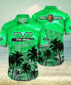 Marshall Thundering Herd NCAA Flower All Over Printed Unisex Hawaiian Shirt