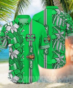 Marshall Thundering Herd NCAA Flower Classic All Over Printed Hawaiian Shirt