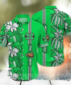 Marshall Thundering Herd NCAA Flower Classic All Over Printed Hawaiian Shirt