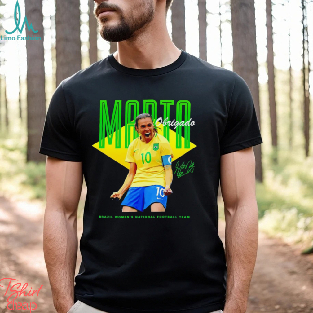 Marta Obrigado Brazil Women's National Football Team signature