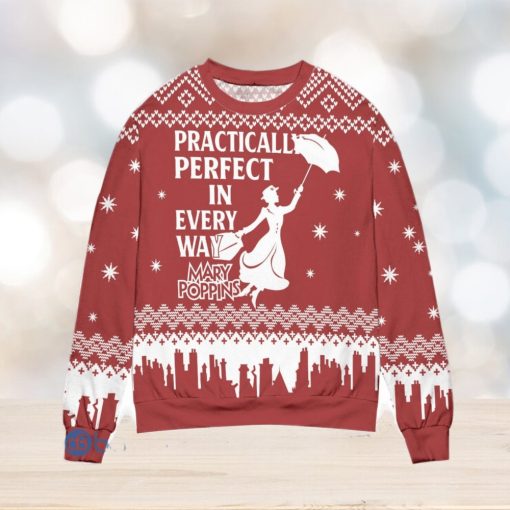 Mary Poppins Practically Perfect In Every Way Ugly Christmas Sweater Christmas Gift For Men And Women