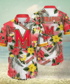 Maryland Terrapins NCAA Floral All Over Print Unisex Hawaiian Shirt