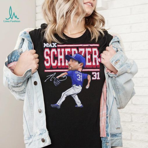 Max Scherzer Texas Cartoon Baseball Shirt