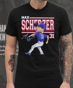 Max Scherzer Texas Cartoon Baseball Shirt