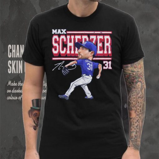 Max Scherzer Texas Cartoon Baseball Shirt