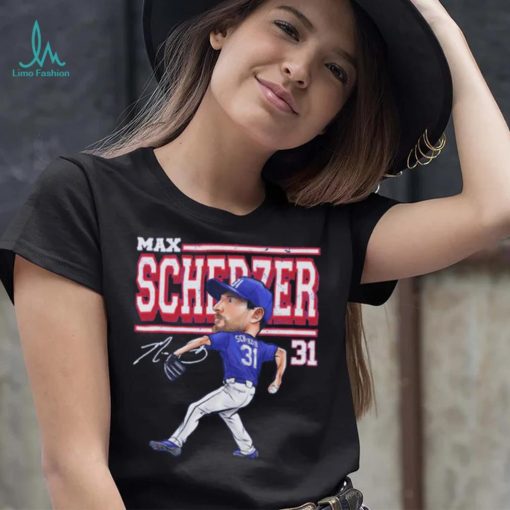 Max Scherzer Texas Cartoon Baseball Shirt