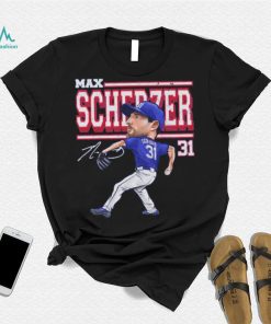 Max Scherzer Texas Cartoon Baseball Shirt