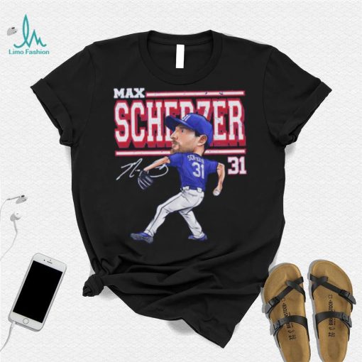 Max Scherzer Texas Cartoon Baseball Shirt