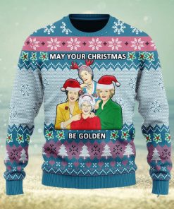 May Your Christmas Be Golden Ugly Christmas Sweater Christmas Gift For Men And Women