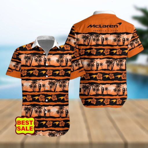 McLaren F1 Team Style 8 Aloha Supercar Combo Hawaiian Shirt And Short