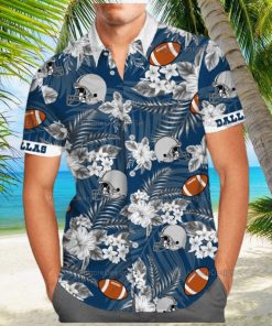 Men s NFL Dallas Cowboys Hawaiian Shirts Tropical Summer Beach Shirt