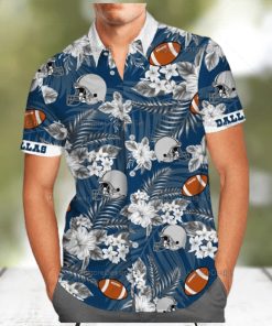 Men s NFL Dallas Cowboys Hawaiian Shirts Tropical Summer Beach Shirt